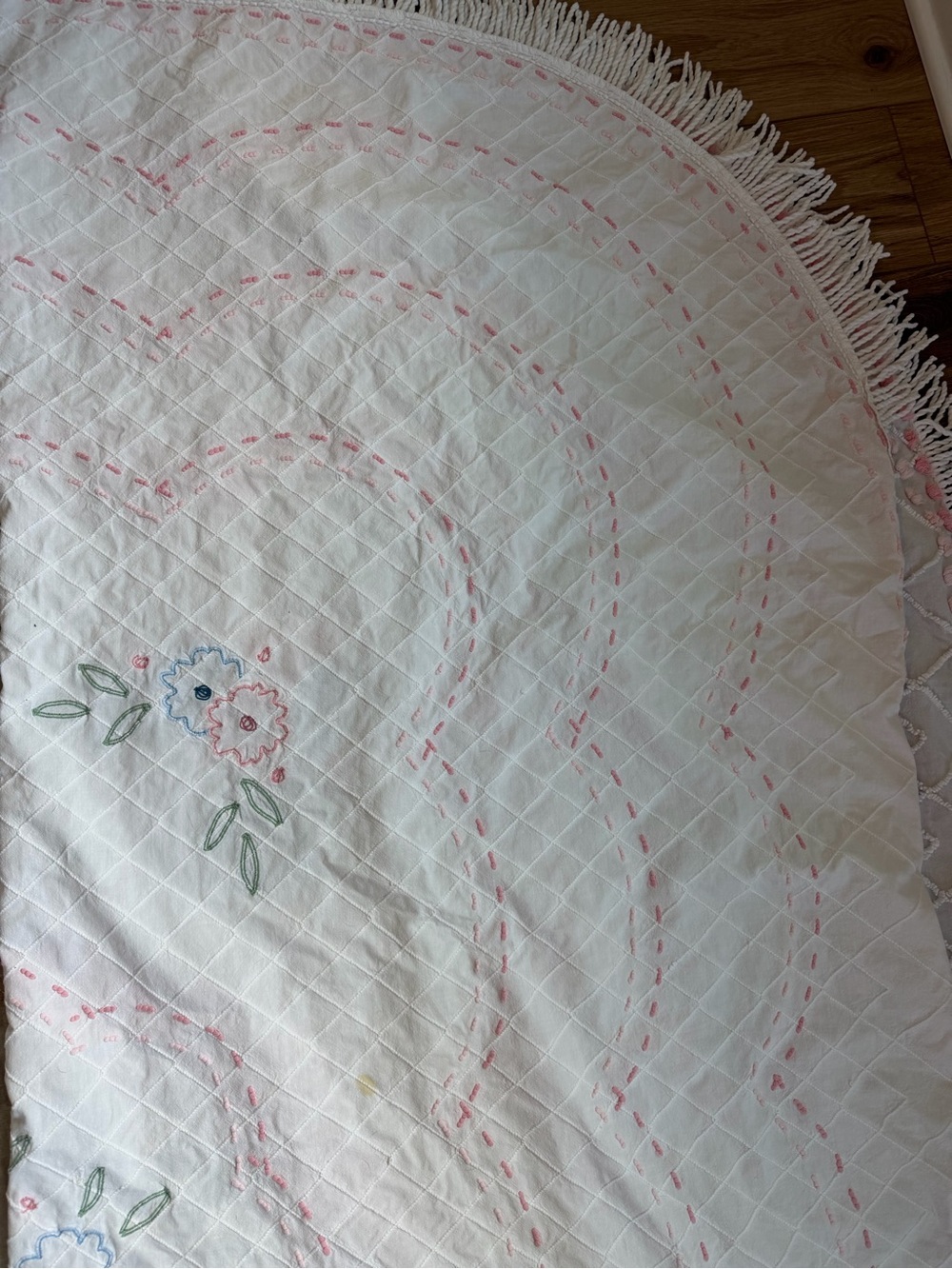 Vintage Chenille Bedspread Cabin Crafts Needletuft Original Cottagecore - Picture 8 of 10